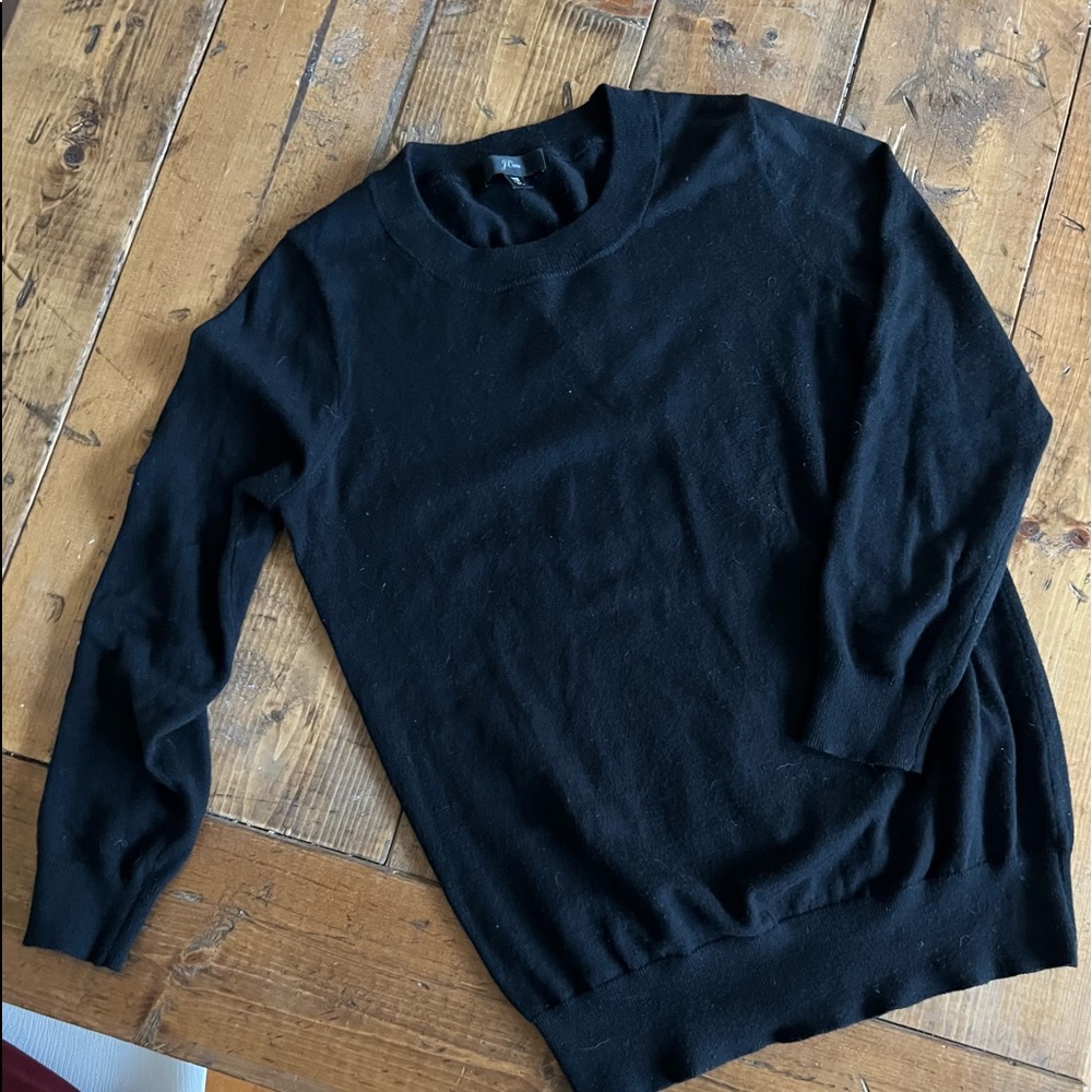 J crew merino wool sweater black xs